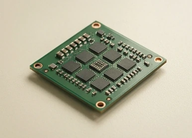 Small inference board with organized electronic components